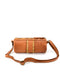 Italian Artisan Womens Handcrafted Vintage Washed Calfskin Leather Shoulder Tube Bag Made In Italy-Cognac-Oasisincentives.us