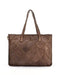 Italian Artisan Womens Handcrafted Vintage Washed Calfskin Leather Tote Handbag Made In Italy Brown Oasisincentives.us