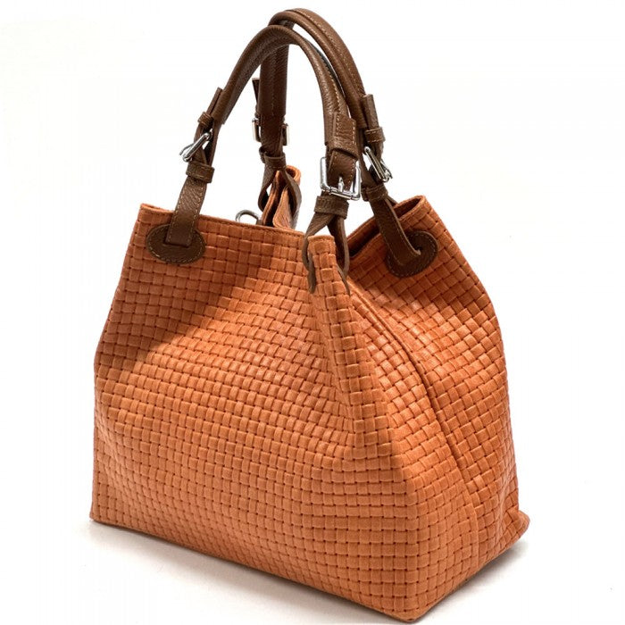 Italian Artisan Maria T Soft Calfskin Leather Shoulder HOBO Bag Made In Italy