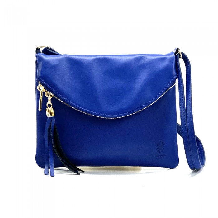 Italian Artisan Greta Folded Clutch Handbag In Genuine Soft Calfskin Leather Made In Italy