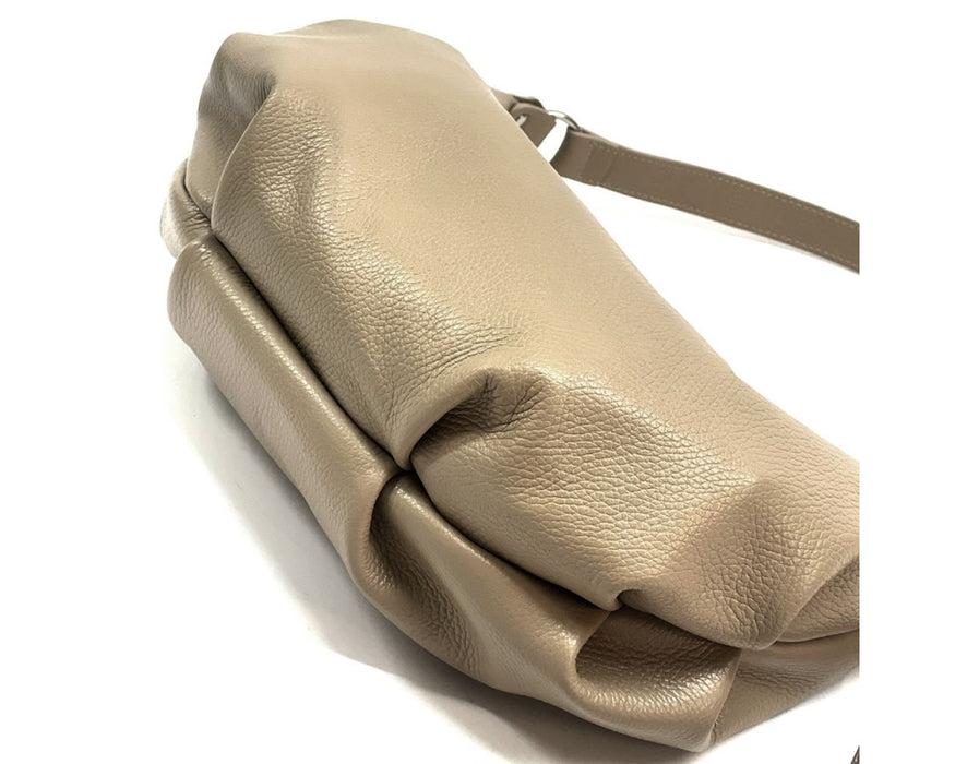 Italian Artisan Noel Handcrafted Calfskin Leather Handbag Made In Italy
