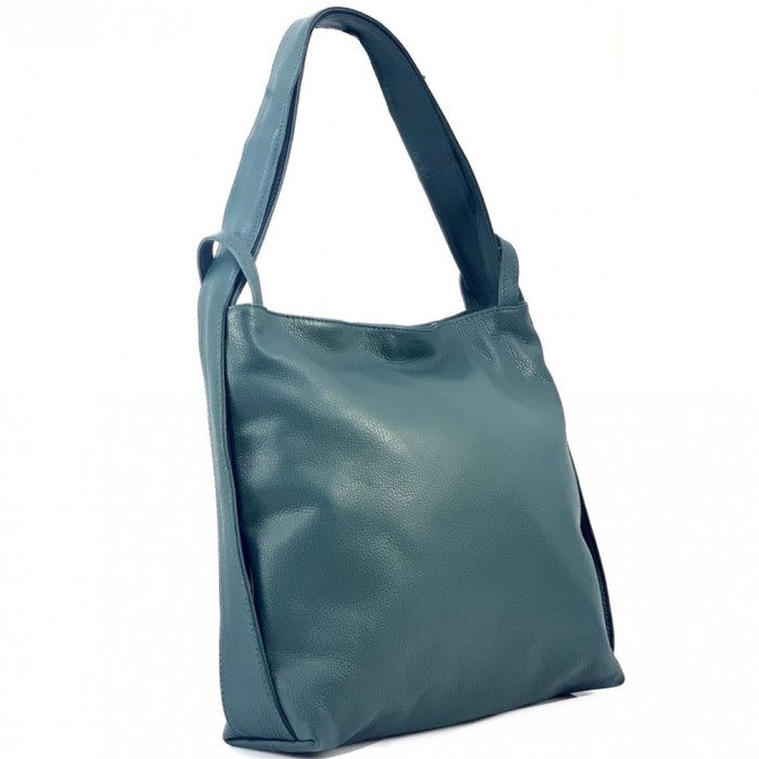 Italian Artisan Gianna Womens Handcrafted Leather Shoulder Handbag Convertible To A Backpack Made In Italy