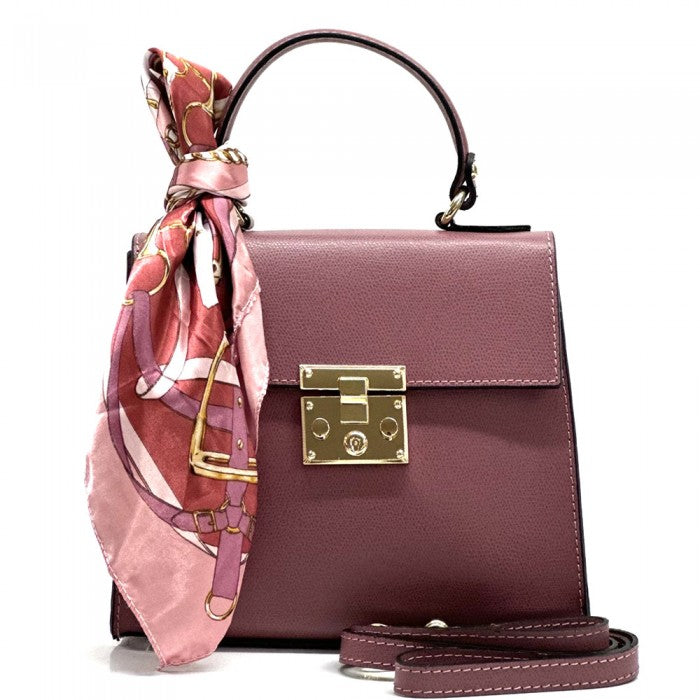 Italian Artisan Gemma Womens Handcrafted Luxury Mini Tote Leather Handbag Made In Italy