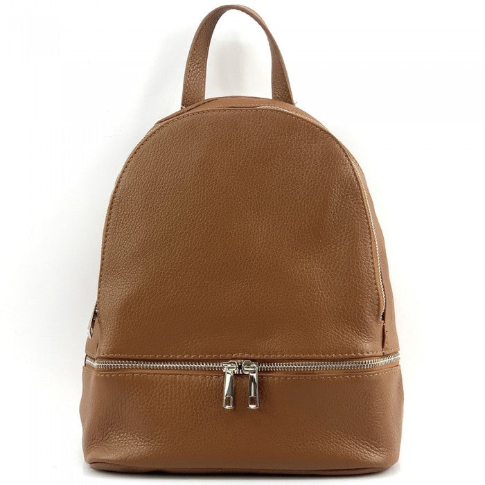 Italian Artisan Flavio Womens Handcrafted In Soft Calfskin Leather Backpack Made In Italy