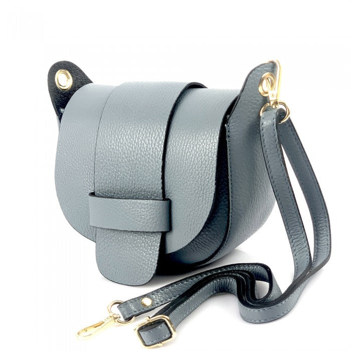 Italian Artisan Liliana Handcrafted Calfskin Leather Crossbody Handbag Made In Italy