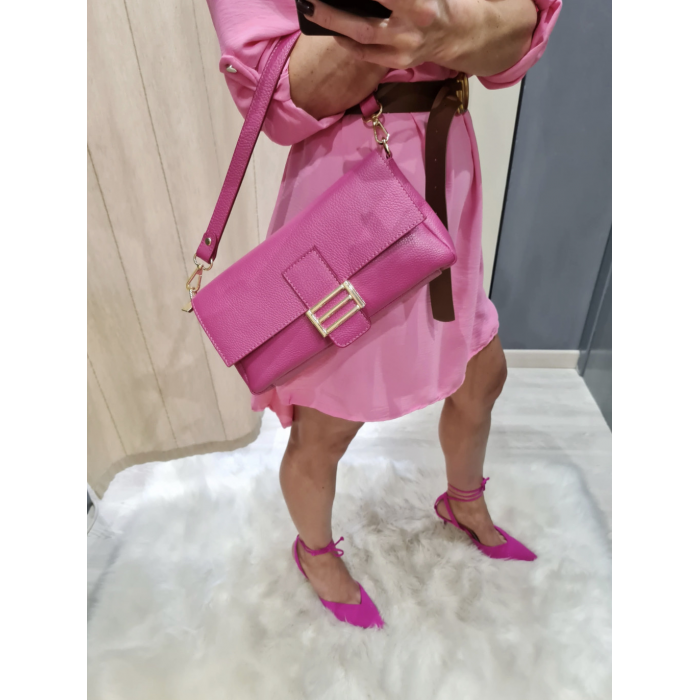 Italian Artisan Pietro Womens Handcrafted Shoulder Handbag In Genuine Calfskin Leather Made In Italy