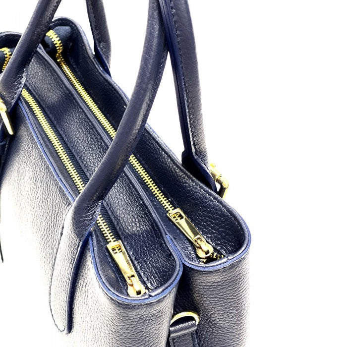 Italian Artisan Marcello Calfskin Leather Shoulder Handbag Made In Italy