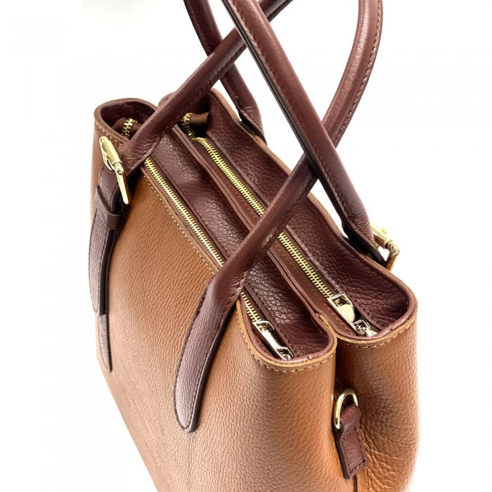Italian Artisan Marcello Calfskin Leather Shoulder Handbag Made In Italy