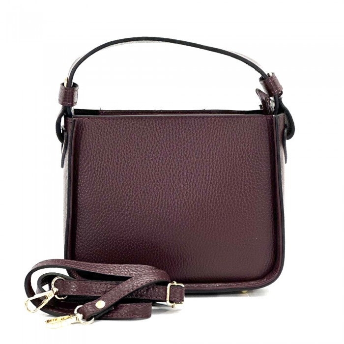 Italian Artisan Nerine Double Handle Handbag | Soft Calfskin Leather | Made In Italy