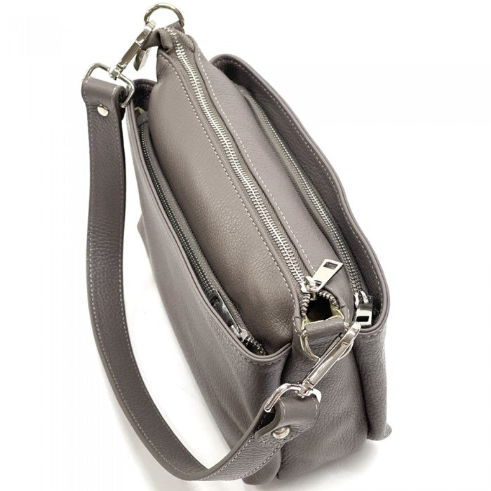 Italian Artisan Marcello Womens Handcrafted Shoulder Handbag In Genuine Calfskin Leather Made In Italy