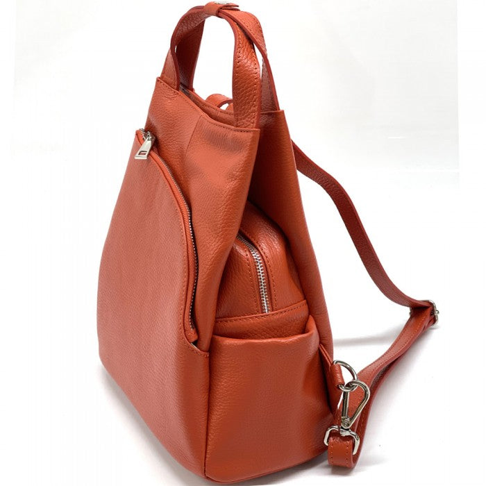 Italian Artisan Ricci Womens Handcrafted Leather Backpack Made In Italy