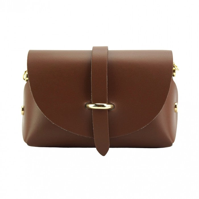 Italian Artisan Mariella Mini Calfskin Leather Shoulder Handbag Made In Italy
