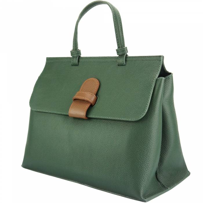 Italian Artisan Donatella GM Womens Shoulder or Crossbody Leather Handbag Made In Italy