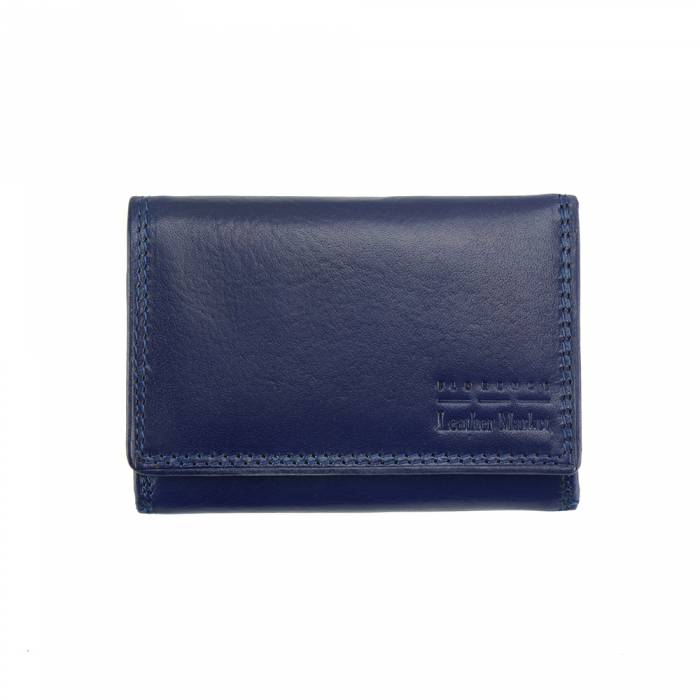 Italian Artisan Raffaella Vittorio Leather Wallet with Zip Coin Pocket Made In Italy