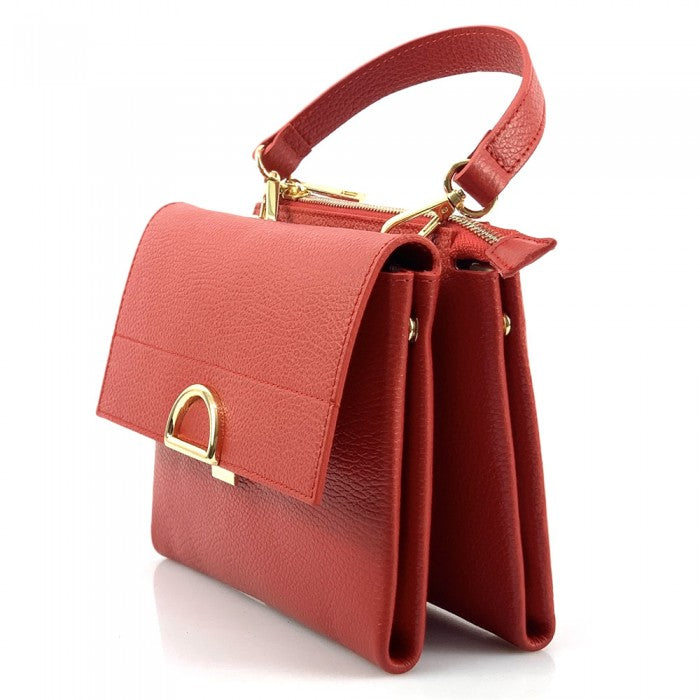 Italian Artisan Melania Leather Handbag Made In Italy