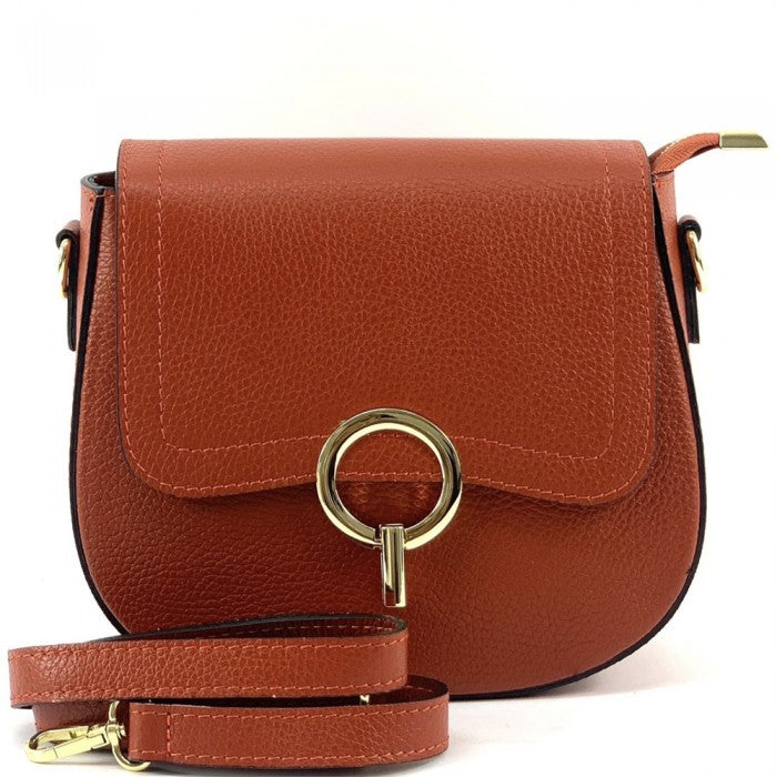 Italian Artisan Serena Handcrafted Leather Crossbody Bag Made In Italy