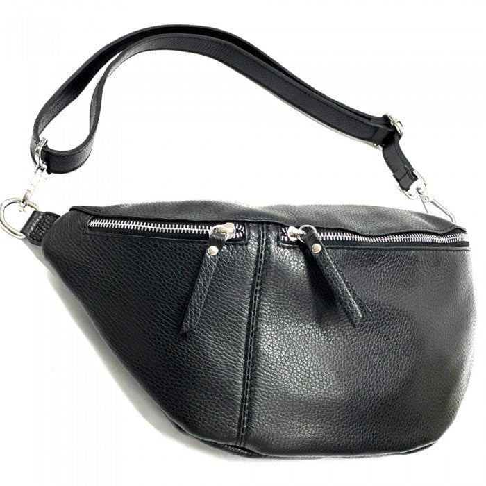 Italian Artisan Paola Leather Shoulder Fanny Pack Made In Italy