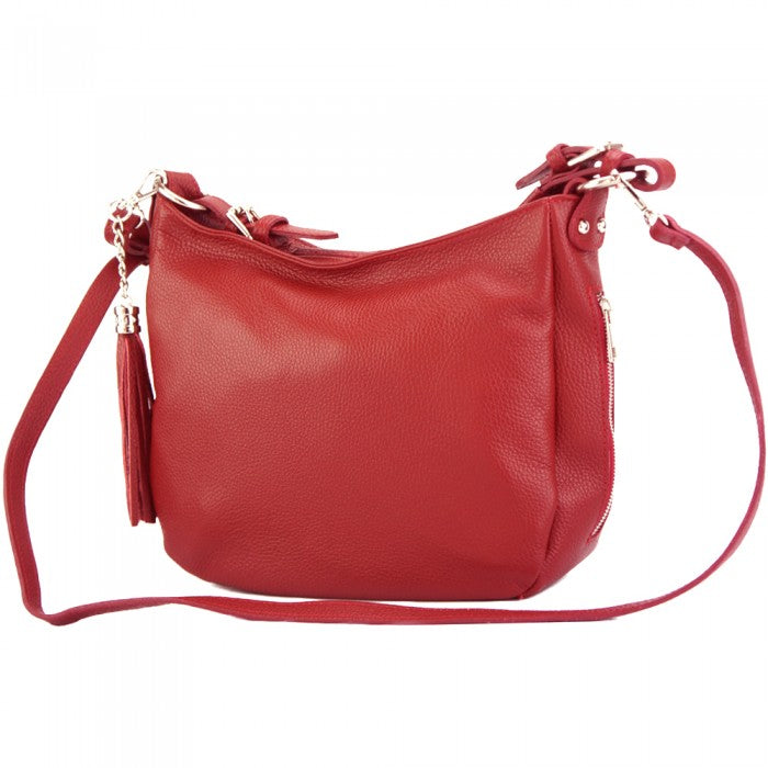 Italain Artisan Giulio Womens Handcrafted Shoulder Handbag In Genuine Calfskin Leather Made In Italy