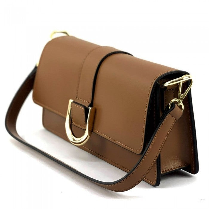 Italian Artisan Maddalena Leather Shoulder Handbag Made In Italy