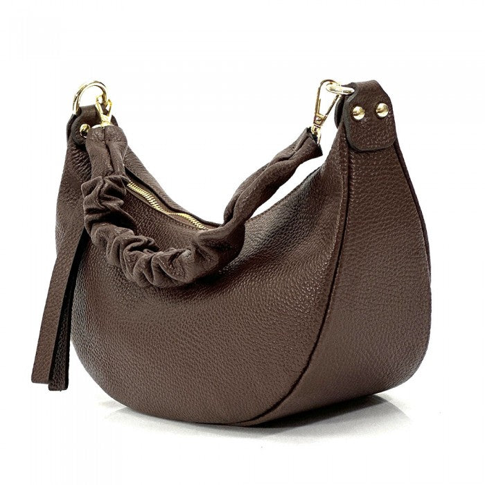 Italian Artisan Vanessa Small Hobo Leather Bag | Made In Italy