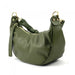 Italian Artisan Vanessa Small Hobo Leather Bag Made In Italy Dark Green Oasisincentives.us