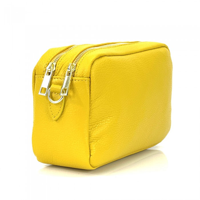 Italian Artisan Elena GM Womens Handcrafted In Genuine Calfskin Leather Shoulder Handbag Made In Italy