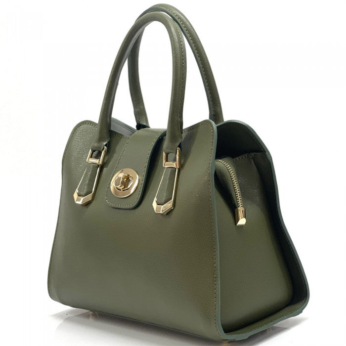 Italian Artisan Chiara Tote Leather Handbag Made In Italy