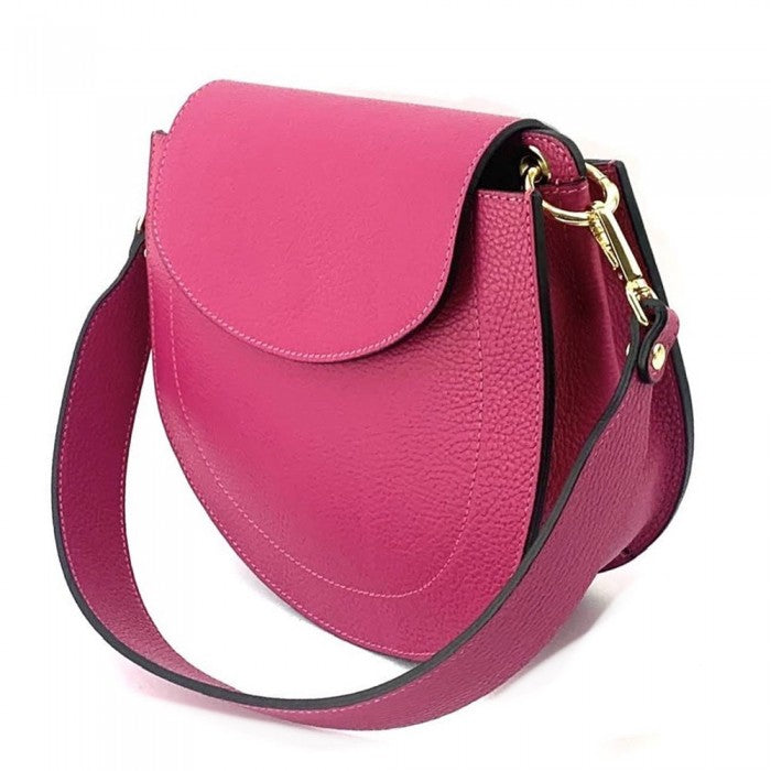 Italian Artisan Alessandra Calfskin Leather Shoulder Handbag Made In Italy