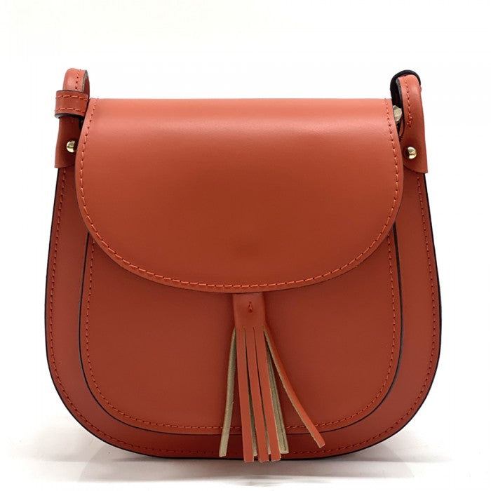 Italian Artisan Elena Leather Crossbody Handbag Made In Italy
