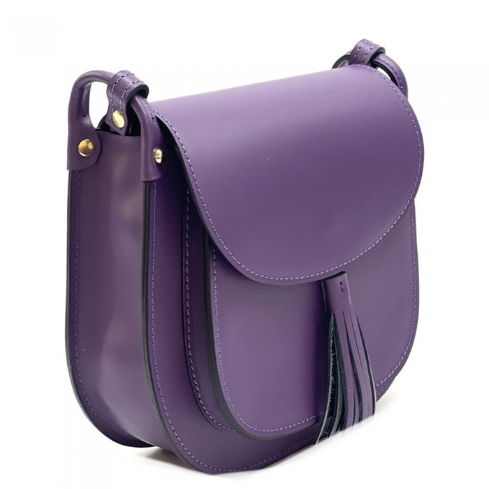Italian Artisan Elena Leather Crossbody Handbag Made In Italy