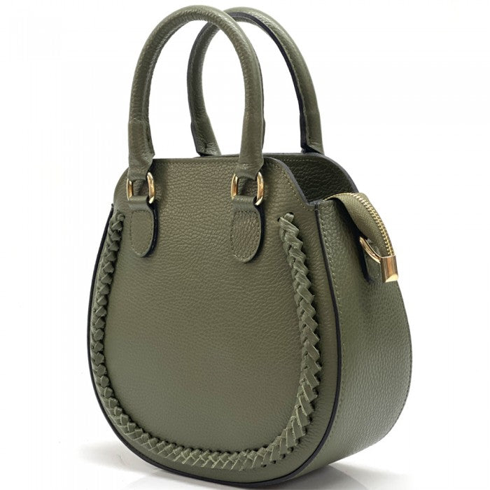 Italian Artisan Nora Calfskin Leather Handbag Made In Italy