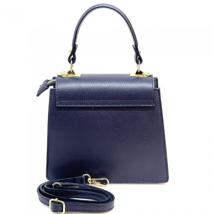 Italian Artisan Serena Handcrafted Leather Handbag Made In Italy DarkBlue available at-OASISINCENTIVES.US