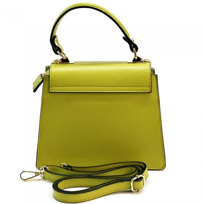 Italian Artisan Serena Handcrafted Leather Handbag Made In Italy Yellow available at-OASISINCENTIVES.US