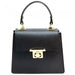 Italian Artisan Serena Handcrafted Leather Handbag Made In Italy Black available at-OASISINCENTIVES.US