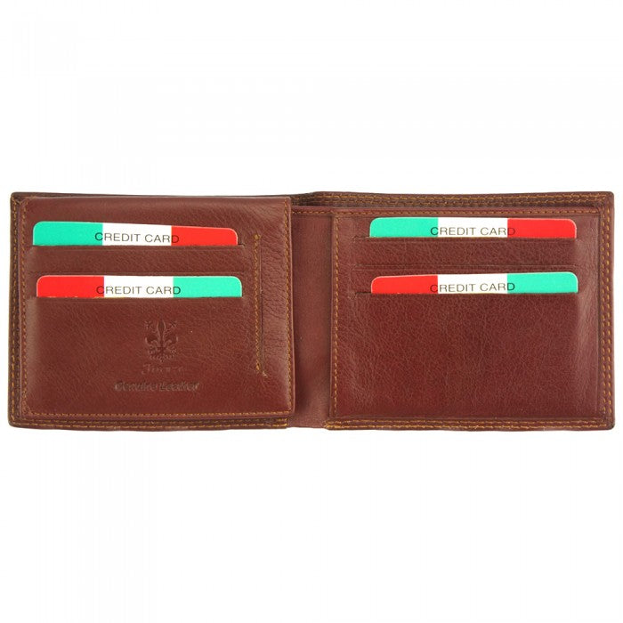 Italian Artisan Nico Leather Wallet Made In Italy