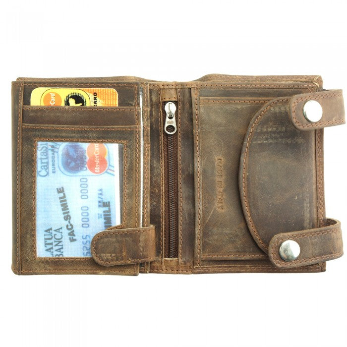 Italian Artisan Antonio Leather Wallet Made In Italy