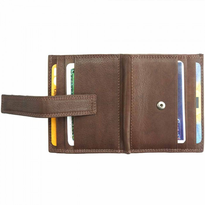 Italian Artisan Marco Calfskin Leather Credit Card Holder Made In Italy