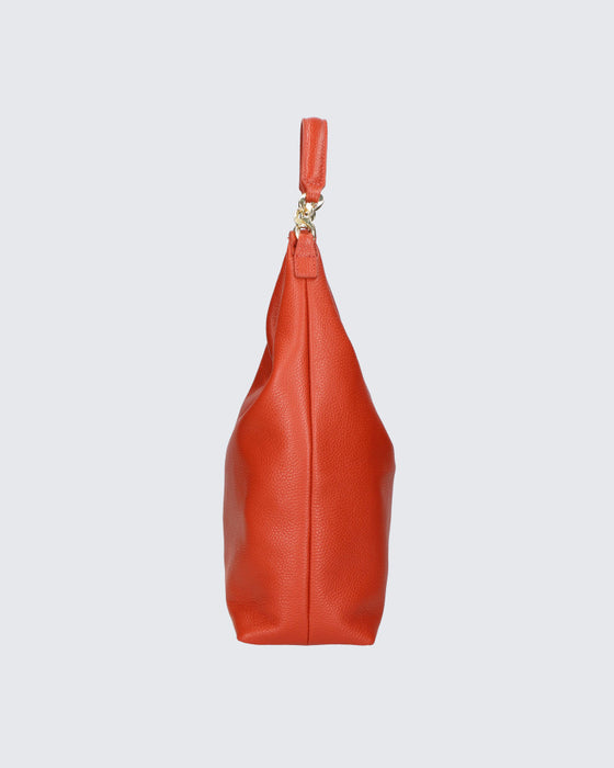 Italian Artisan Handcrafted Shopper Handbag in Genuine Dollaro Leather Made In Italy