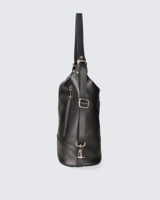 Italian Artisan Handcrafted Dollaro Leather Handbag-Backpack Made In Italy