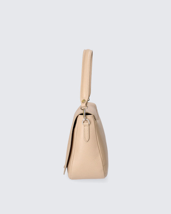 Italian Artisan Handcrafted Leather Shoulder Handbag Made In Italy