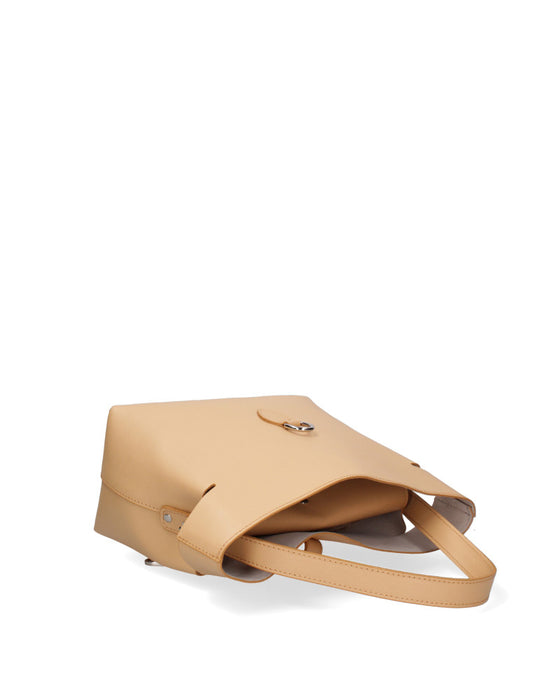 Italian Artisan Palmellato Leather Handbag with Inner Clutch Pockets Made In Italy