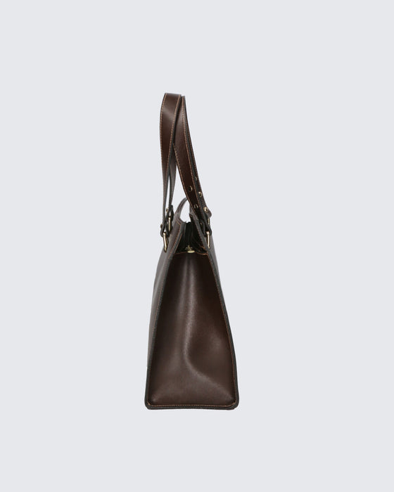 Italian Artisan Double Handle Tote Handbag | Genuine Cowhide Leather | Made In Italy