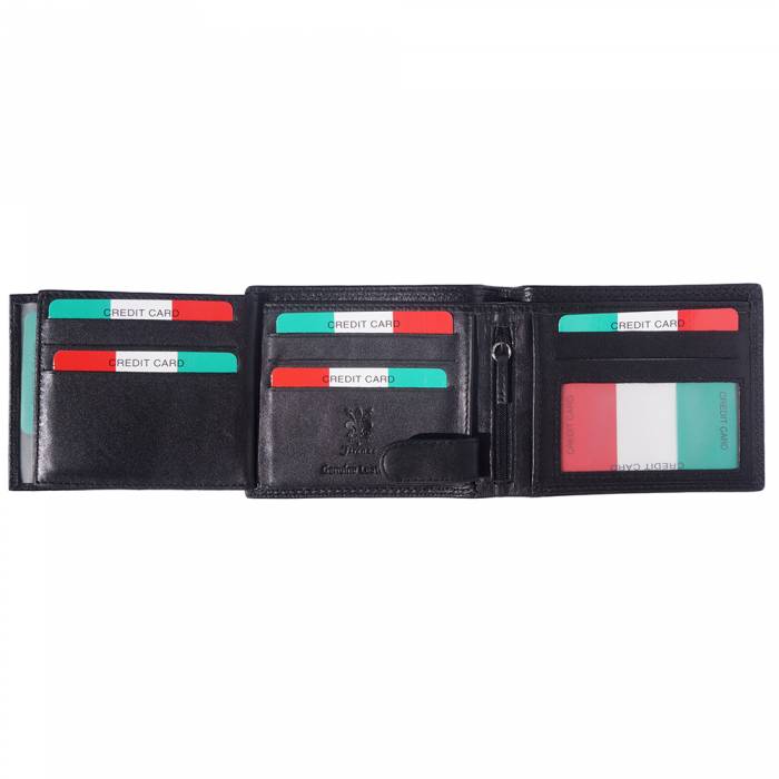 Italian Artisan Samuele Mens Handcrafted Leather Wallet Made In Italy