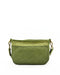 Italian Artisan Handcrafted Vintage Washed Calfskin Leather Triple Studded Shoulder Bag Made In Italy-Green-Oasisincentives.us
