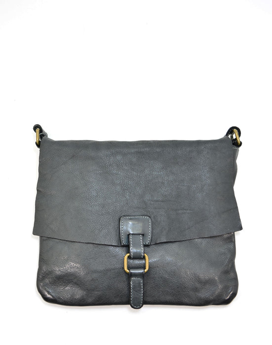Italian Artisan Handcrafted Vintage Washed Shoulder Bag | Calfskin Leather | Made In Italy
