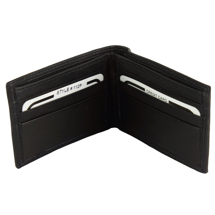 Italian Leather Wallet for Men by Artisan Ernesto, Made in Italy, Black, Available at OASISINCENTIVES. Visit https://oasisincentives.us