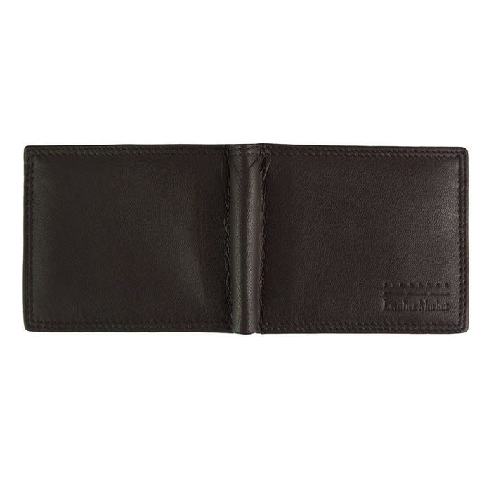 Italian Leather Wallet for Men by Artisan Ernesto, Made in Italy, Dark Brown, Available at OASISINCENTIVES. Visit https://oasisincentives.us