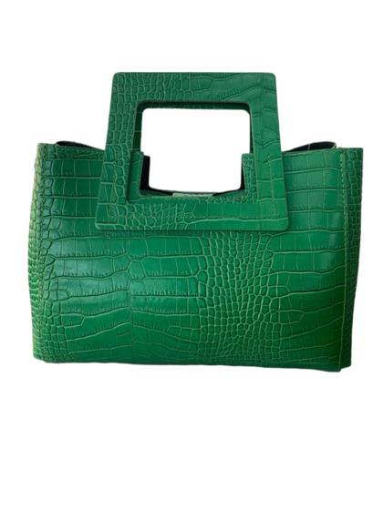Italian Artisan Tommaso Womens Handbag In Genuine Croco Leather Made In Italy