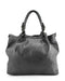 Handcrafted Italian Leather Tote Shopper Handbag - Vintage Washed Calfskin Made In Italy Black -Oasisincentives.us