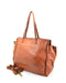 Italian Artisan Handcrafted Vintage Washed Calfskin Leather Shopper Handbag | Made in Italy Cognac Oasisincentives.us